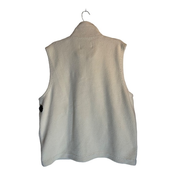 𝅺NN07 NIL 3441 RELAXED FLEECE VEST in cream - Picture 6 of 14